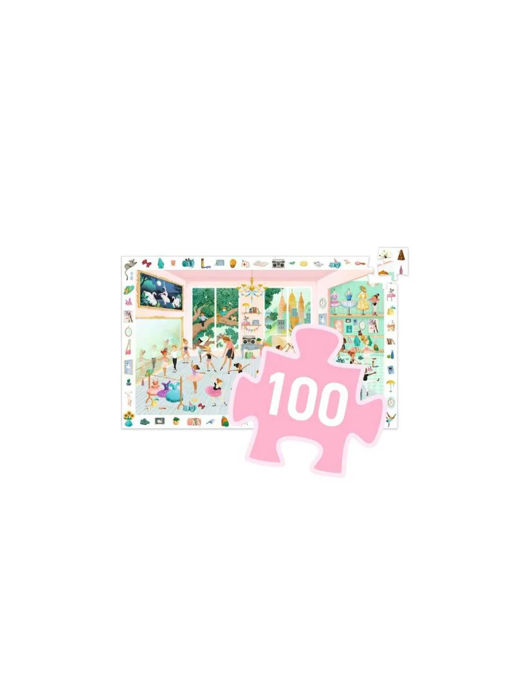 Puzzle d'observation 100 pièces L'école de danse - Djeco