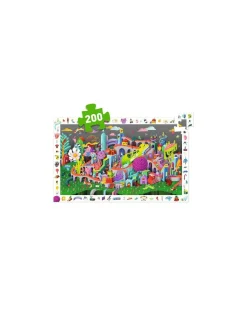 Puzzle d'observation Crazy Town 200 pièces - Djeco