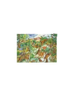 Puzzle d'observation Dinosaures et livret - Djeco