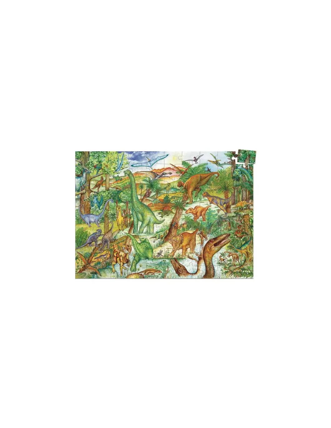 Puzzle d'observation Dinosaures et livret - Djeco