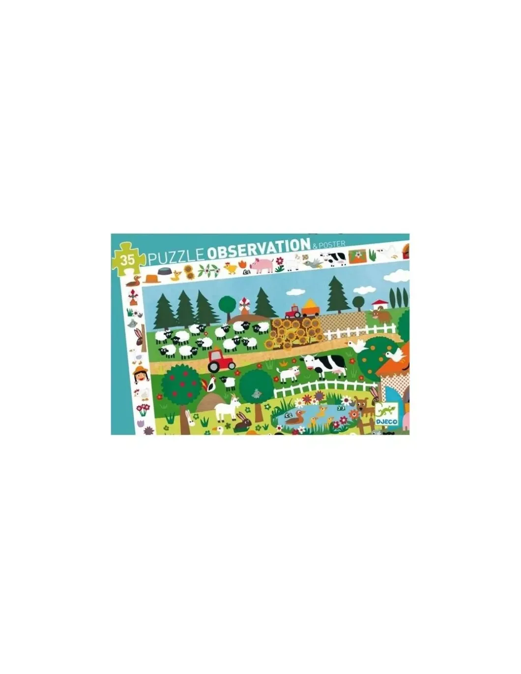 Puzzle d'observation La ferme - Djeco
