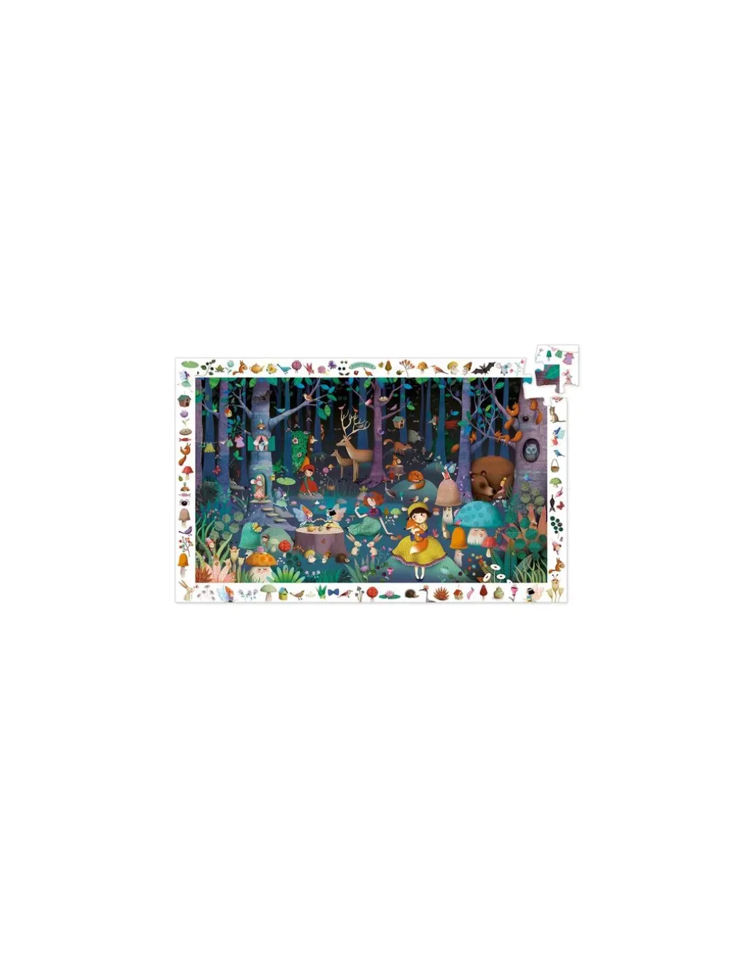 Puzzle d'observation la forêt enchantée - Djeco