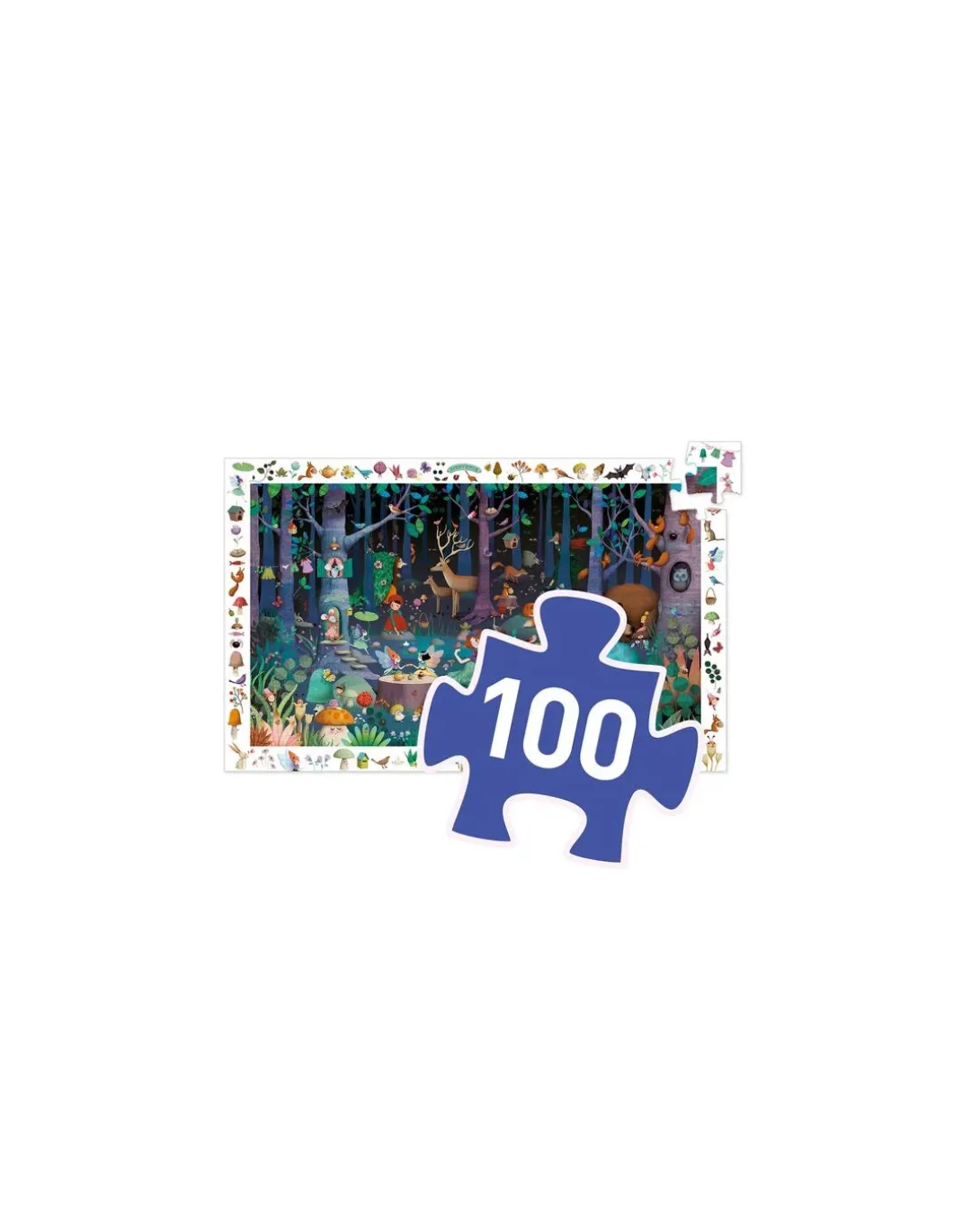Puzzle d'observation la forêt enchantée - Djeco