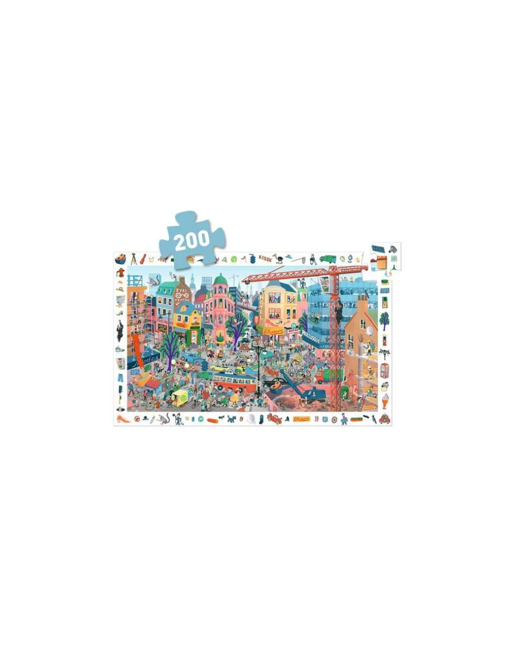Puzzle d'observation La ville 200 pièces - Djeco