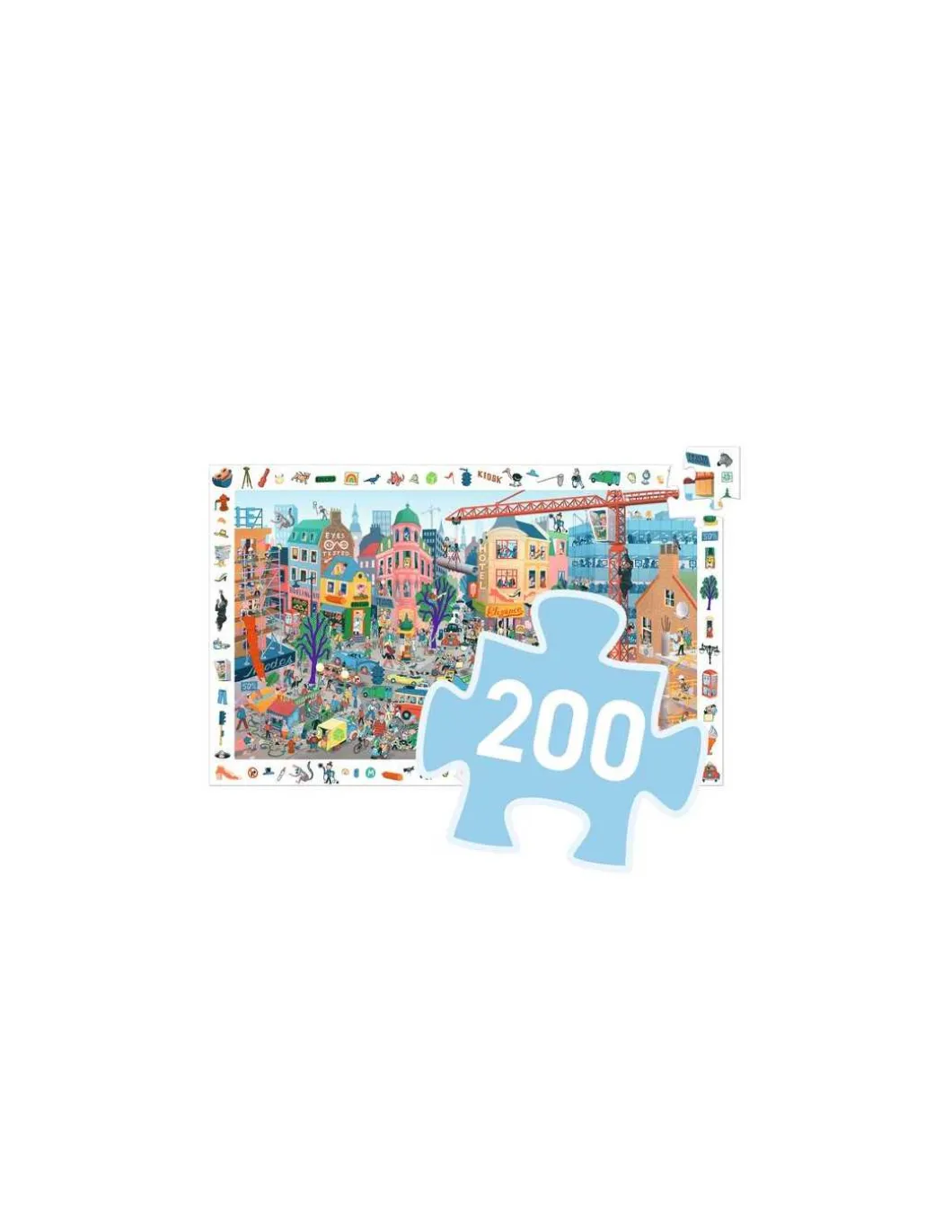 Puzzle d'observation La ville 200 pièces - Djeco