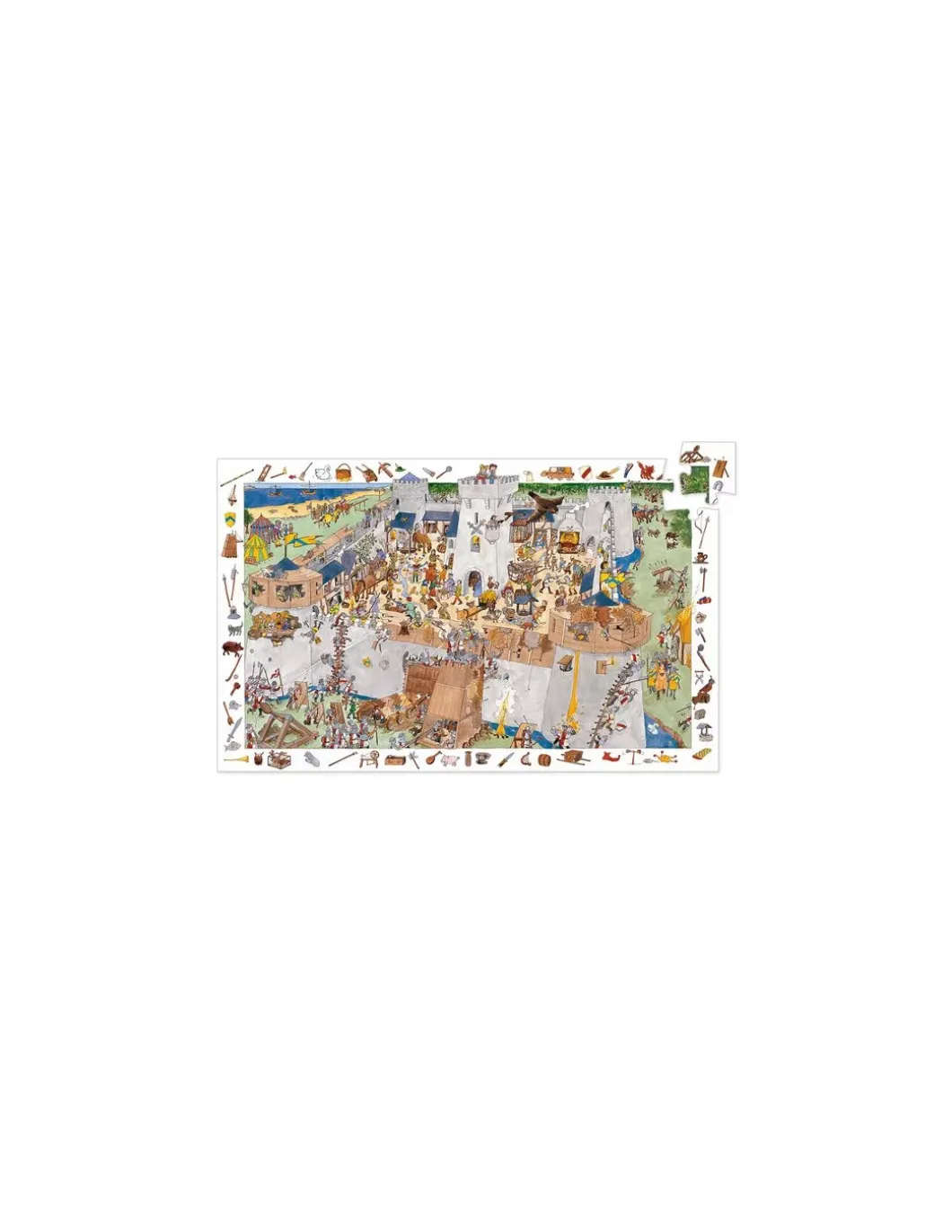 Puzzle d'observation Le chateau fort - Djeco