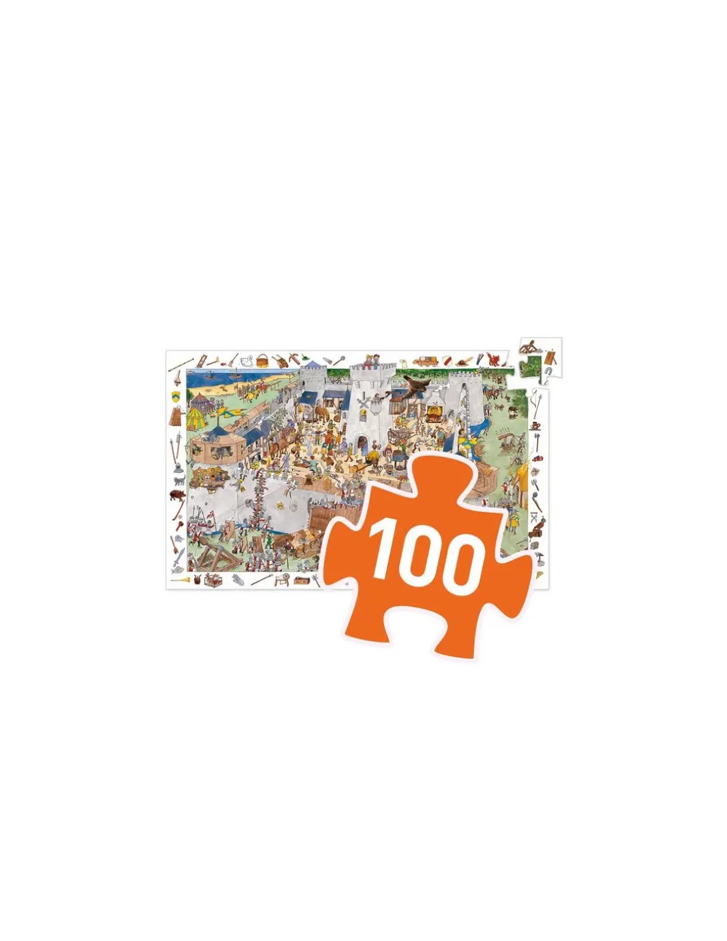Puzzle d'observation Le chateau fort - Djeco