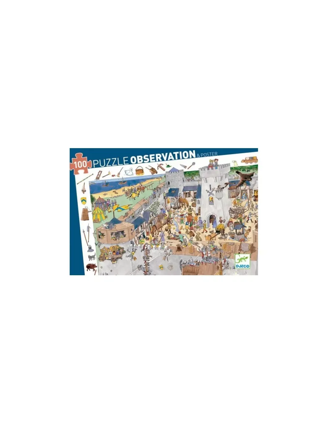 Puzzle d'observation Le chateau fort - Djeco