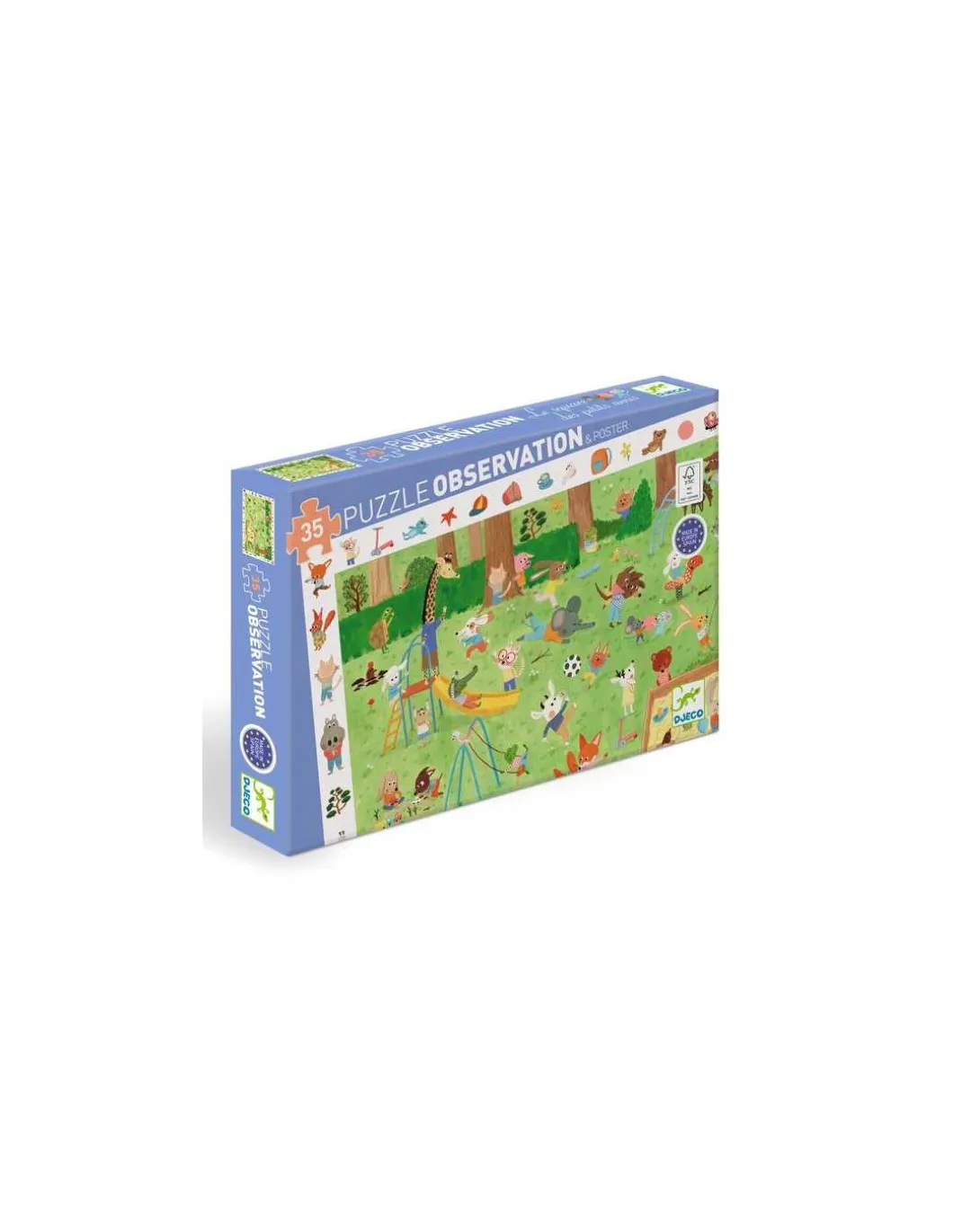 Puzzle d'observation Le square des petits amis - Djeco