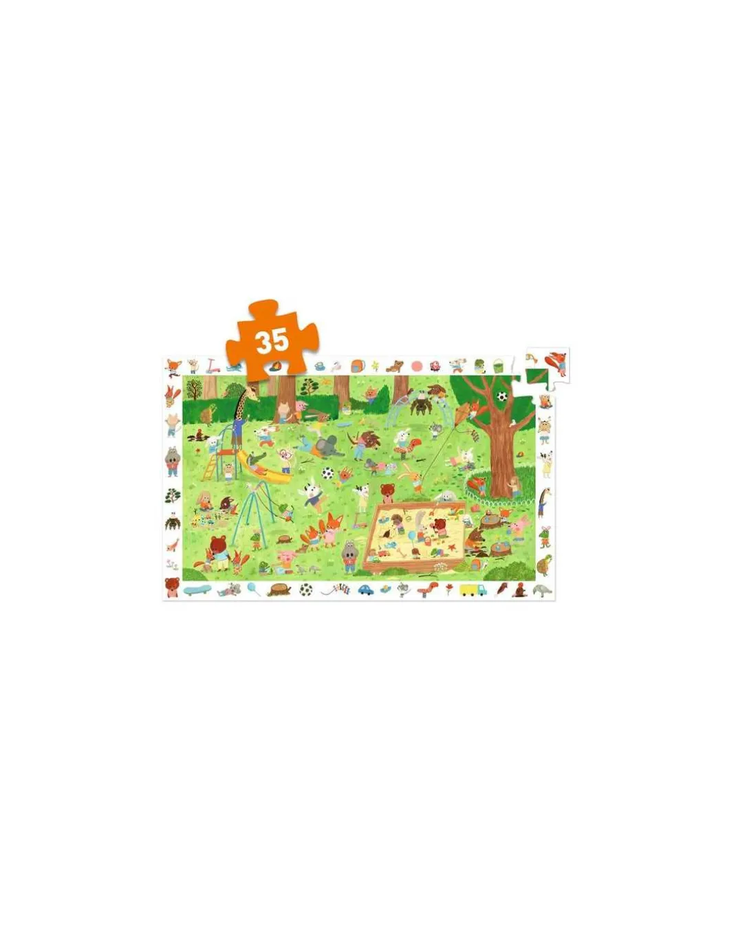 Puzzle d'observation Le square des petits amis - Djeco