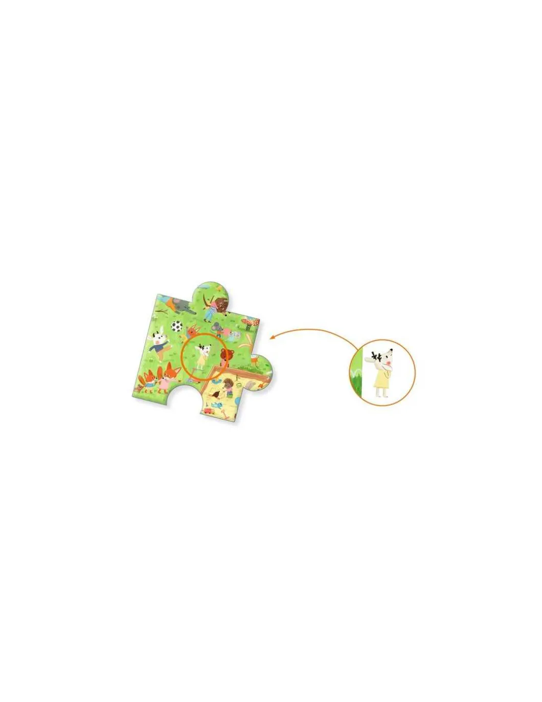 Puzzle d'observation Le square des petits amis - Djeco