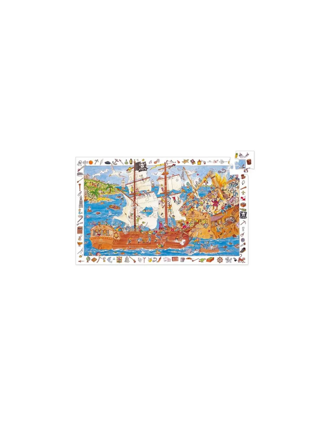 Puzzle d'observation Les pirates - Djeco