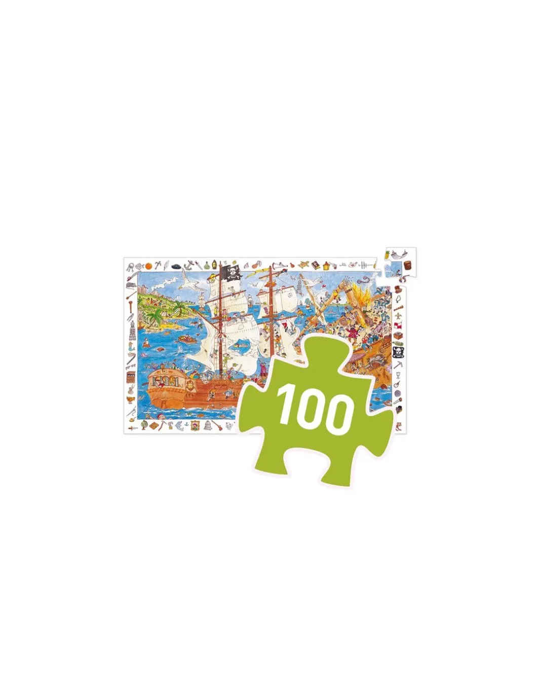 Puzzle d'observation Les pirates - Djeco