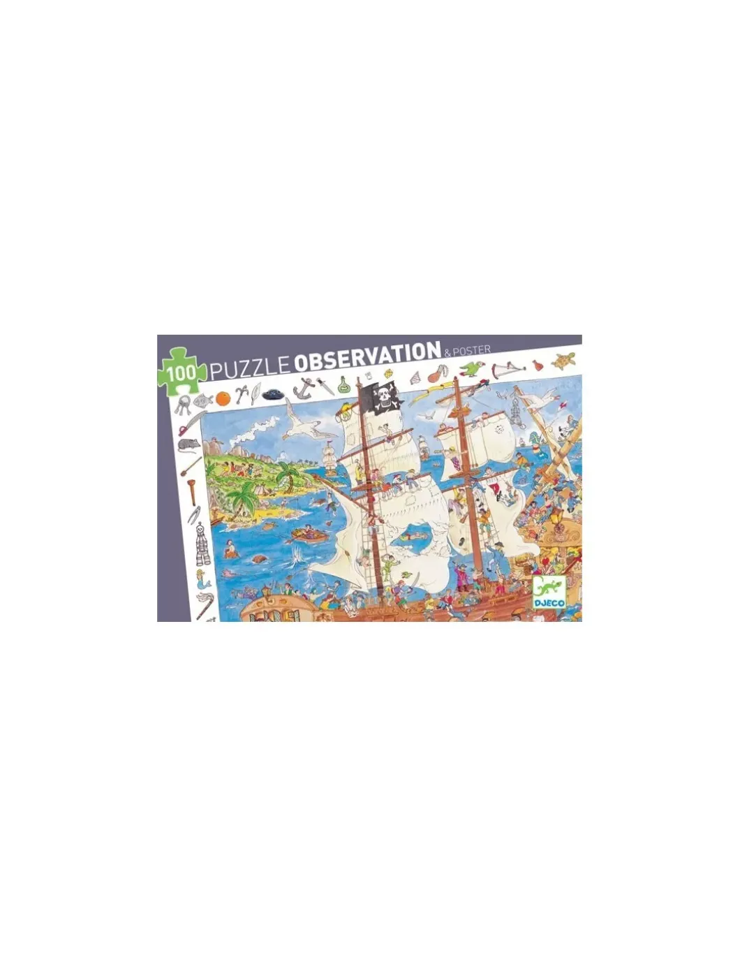 Puzzle d'observation Les pirates - Djeco
