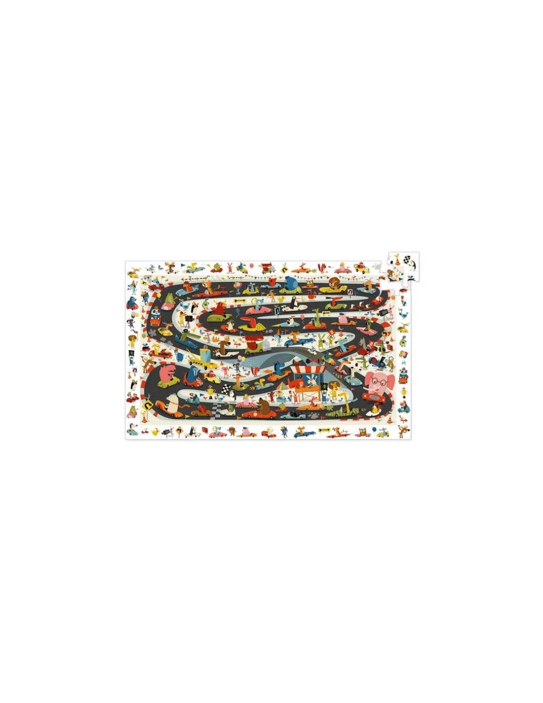 Puzzle d'observation rallye automobile - Djeco