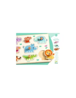 Puzzle en bois Hippo'n'Co - Djeco