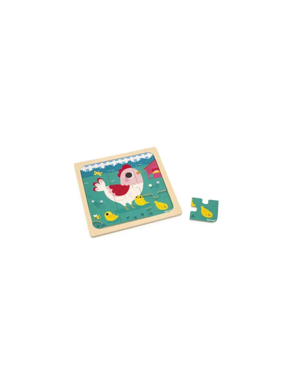 Puzzle en bois Poulette Henriette - Janod
