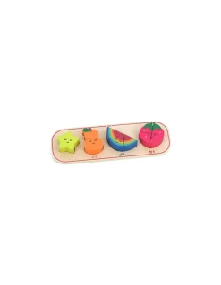 Puzzle encastrement 1,2,3 et 4 fruits Andy Westface - Vilac