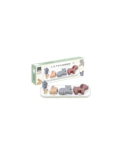 Puzzle Encastrement 1,2,3 et 4 animaux Sarah Betz - Vilac