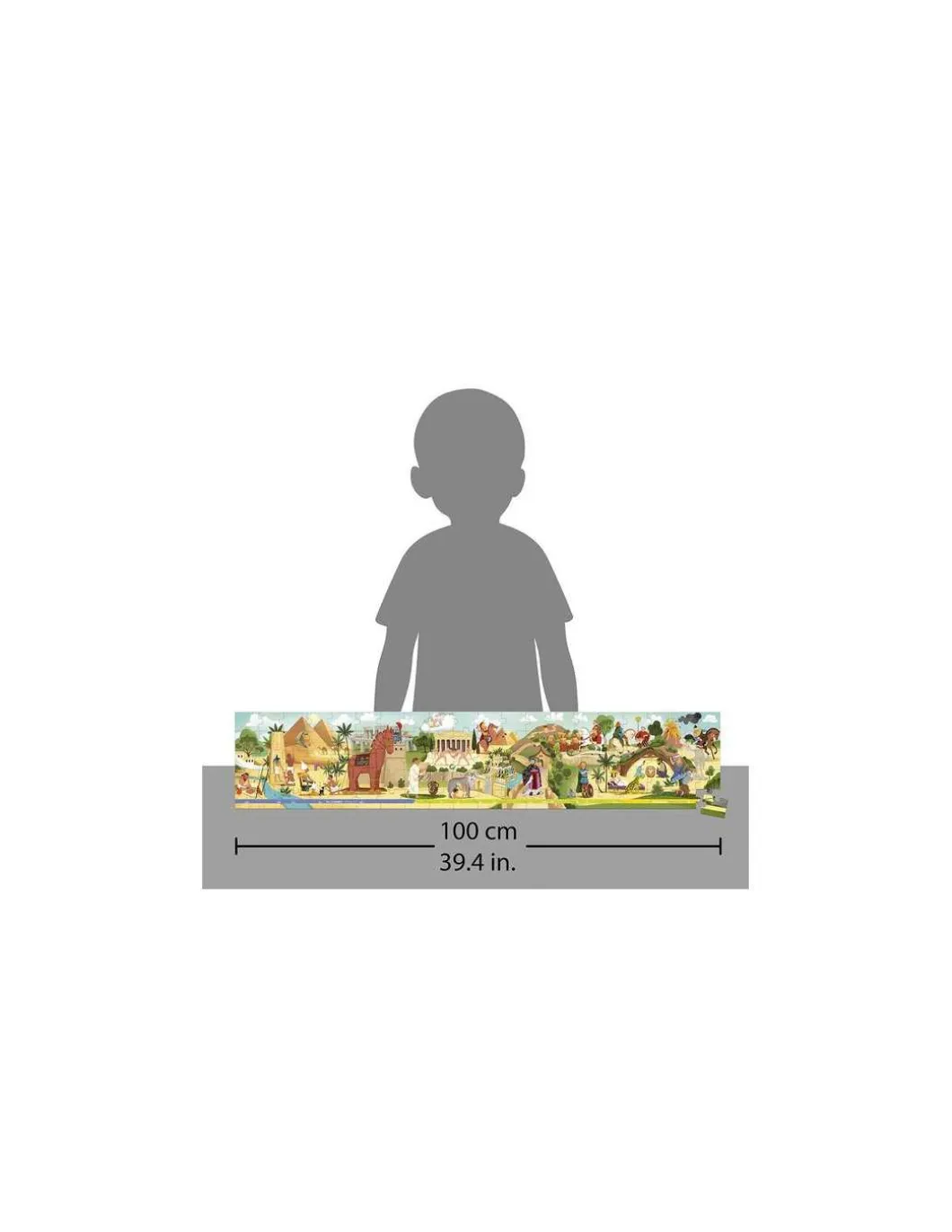 Puzzle frise Mythologie et Antiquité 100 pièces - Janod
