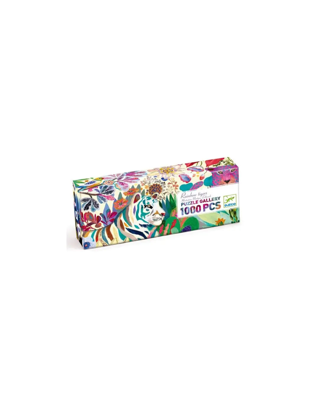 Puzzle gallery rainbow tigers 1000 pièces - Djeco