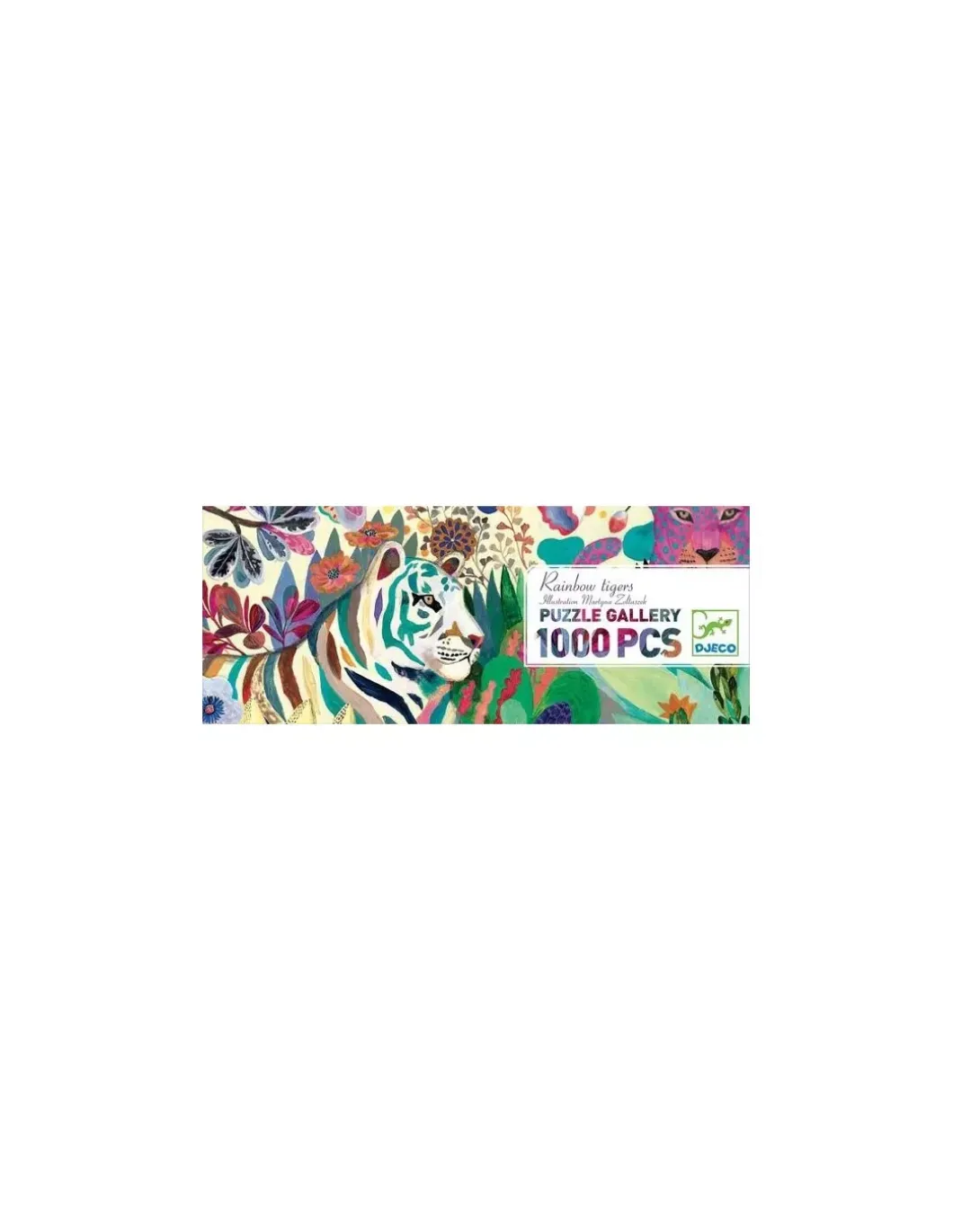Puzzle gallery rainbow tigers 1000 pièces - Djeco