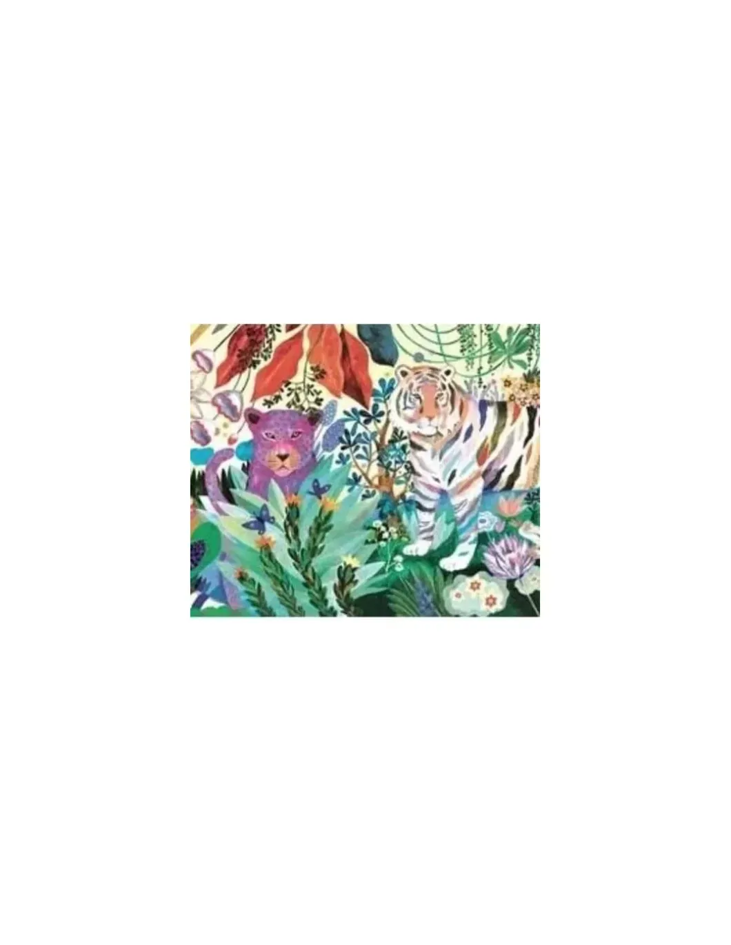 Puzzle gallery rainbow tigers 1000 pièces - Djeco