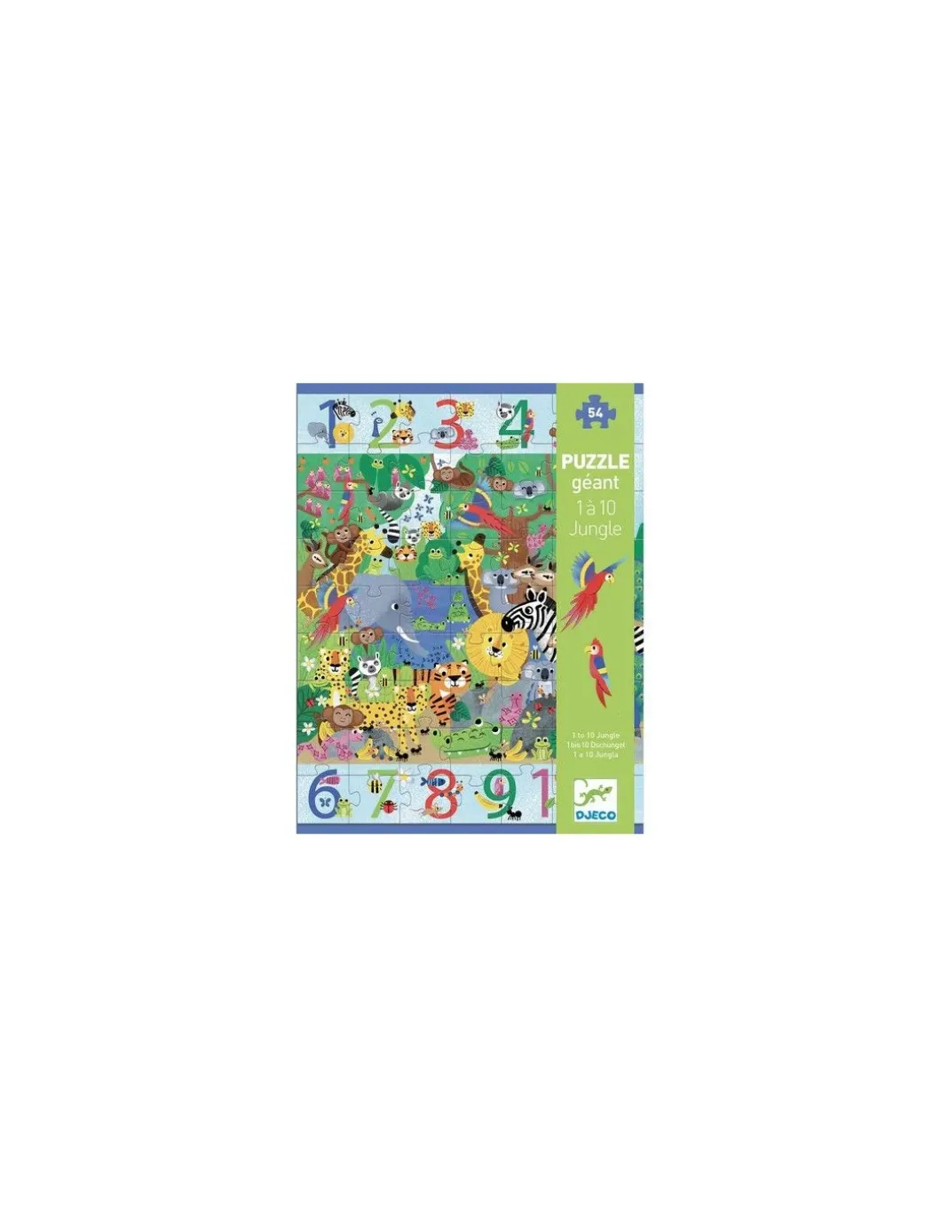 Puzzle géant 1 à 10 Jungle - Djeco