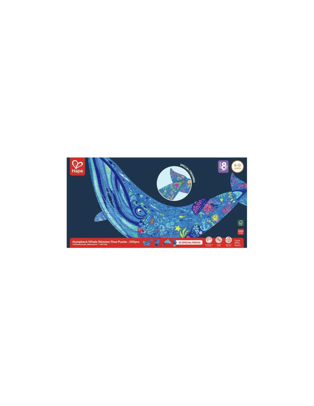 Puzzle géant Baleine 200 pièces - Hape