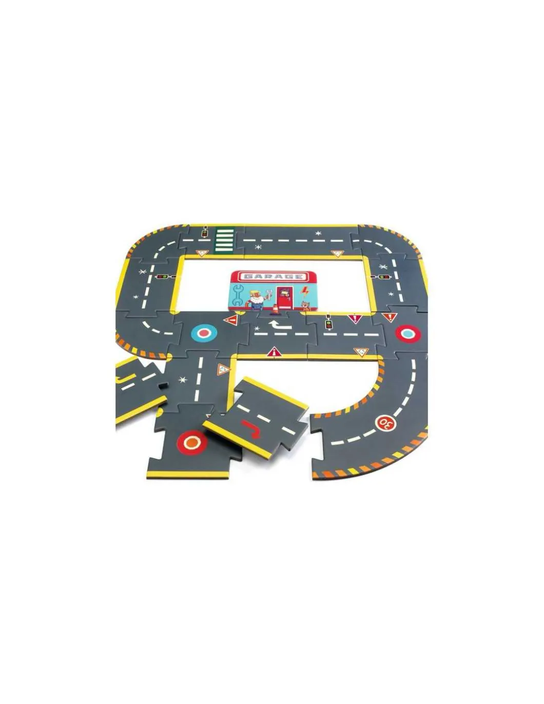 Puzzle géant circuit city - Djeco