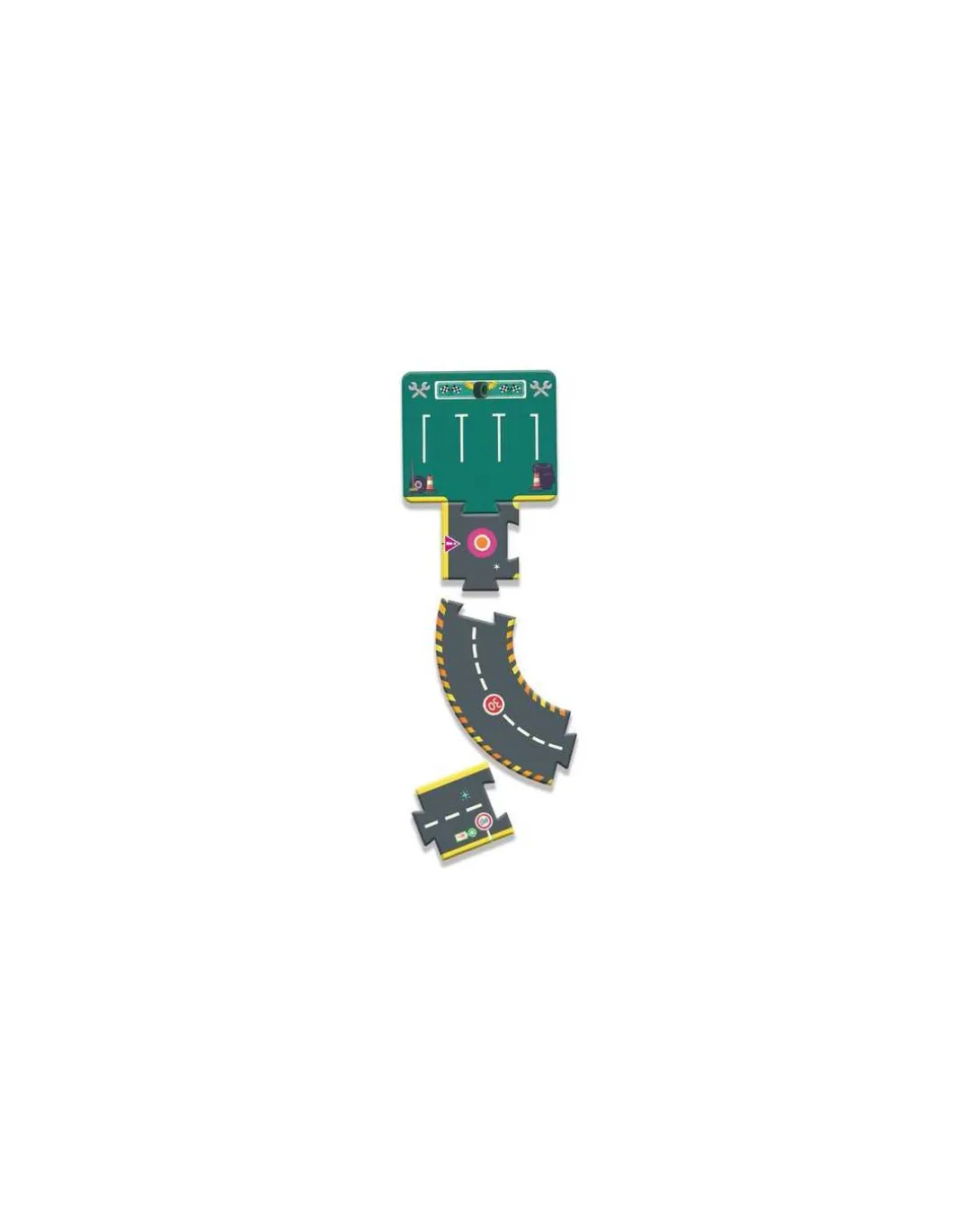 Puzzle géant circuit city - Djeco