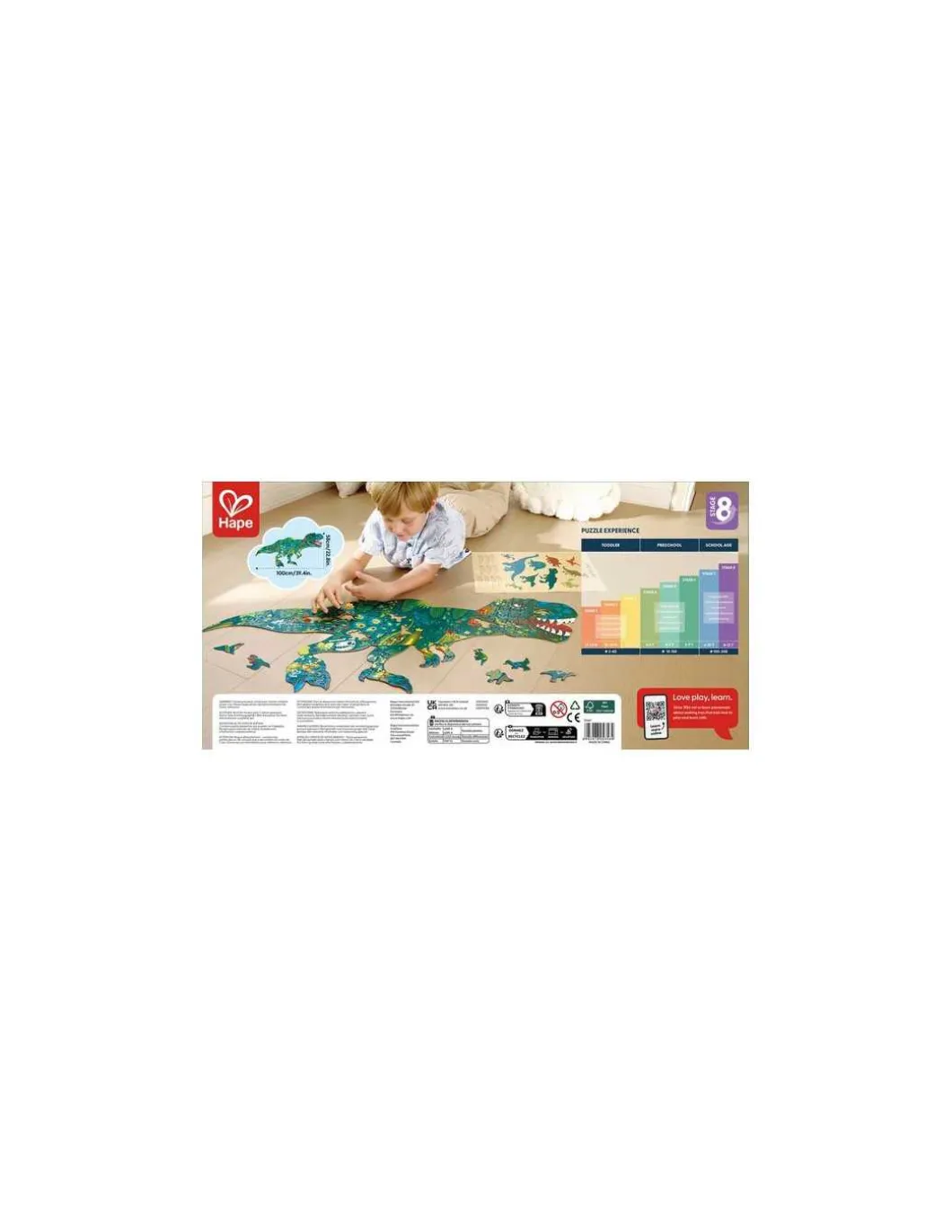 Puzzle géant Dinosaures 200 pièces - Hape