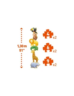 Puzzle géant Ouistiti & ses amis - Djeco