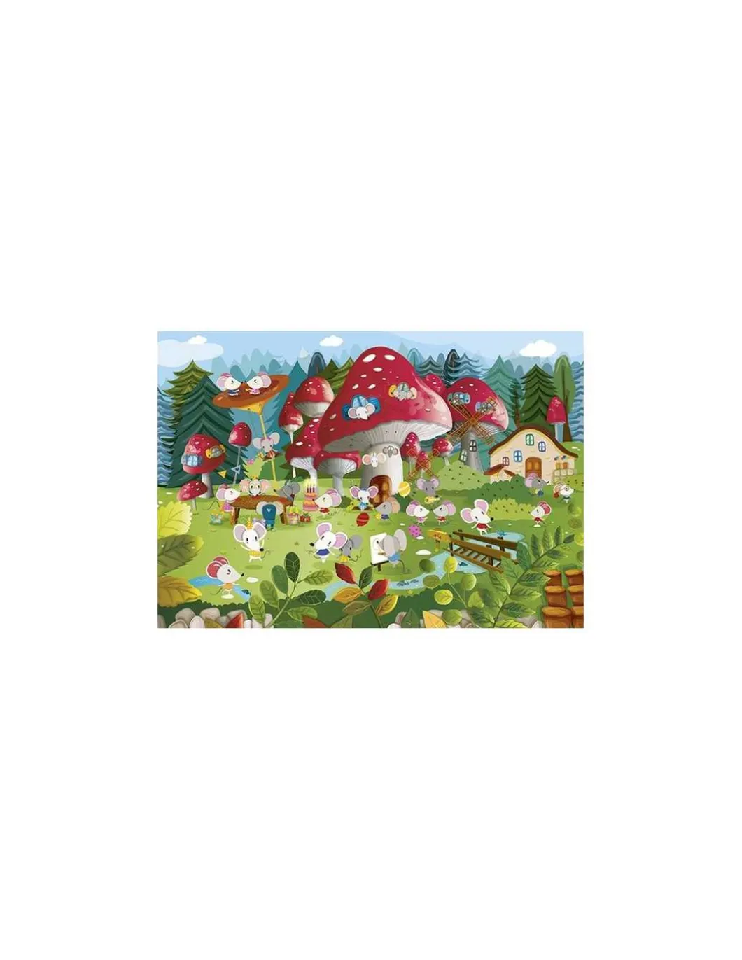 Puzzle Le village des souris 54 pièces - Sentosphère