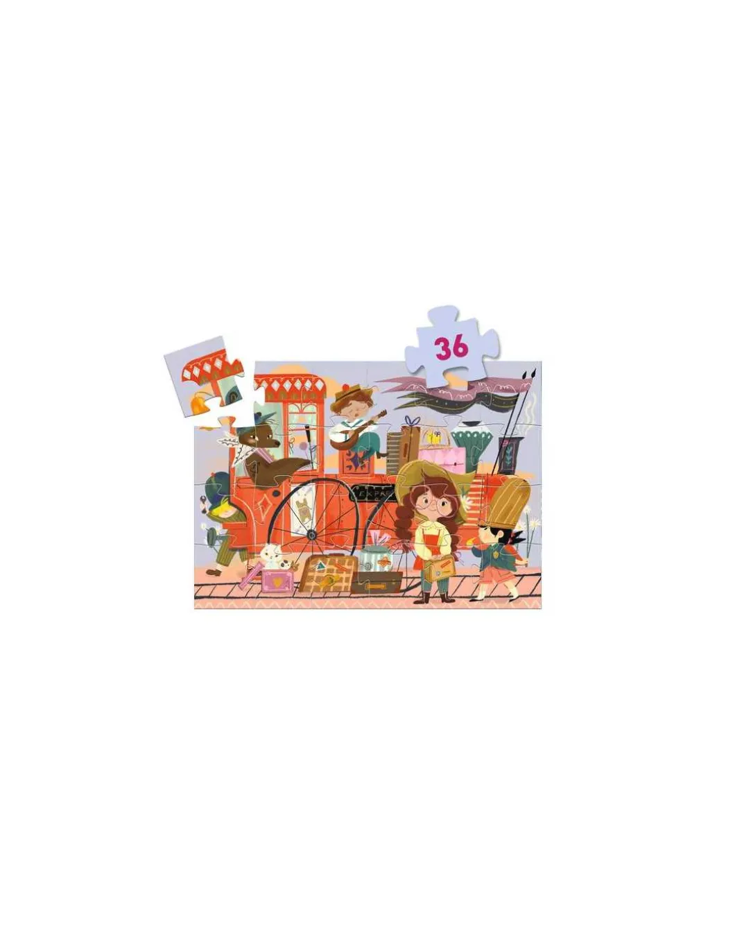 Puzzle Le voyage de Mia 36 pièces - Djeco