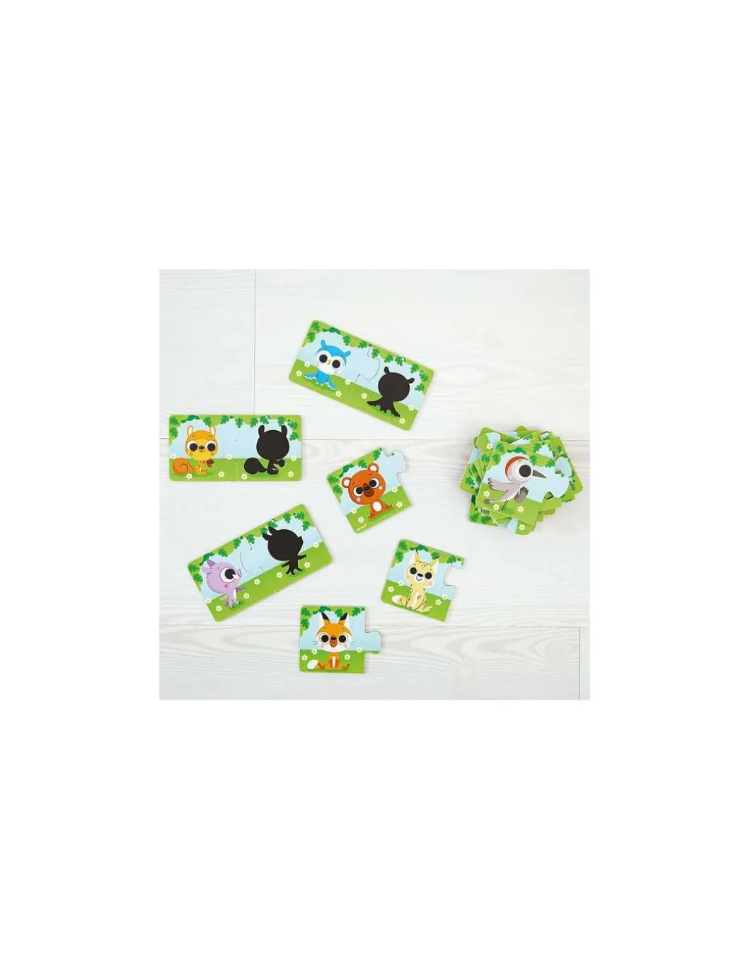 Puzzle Les animaux et leur ombre - Janod
