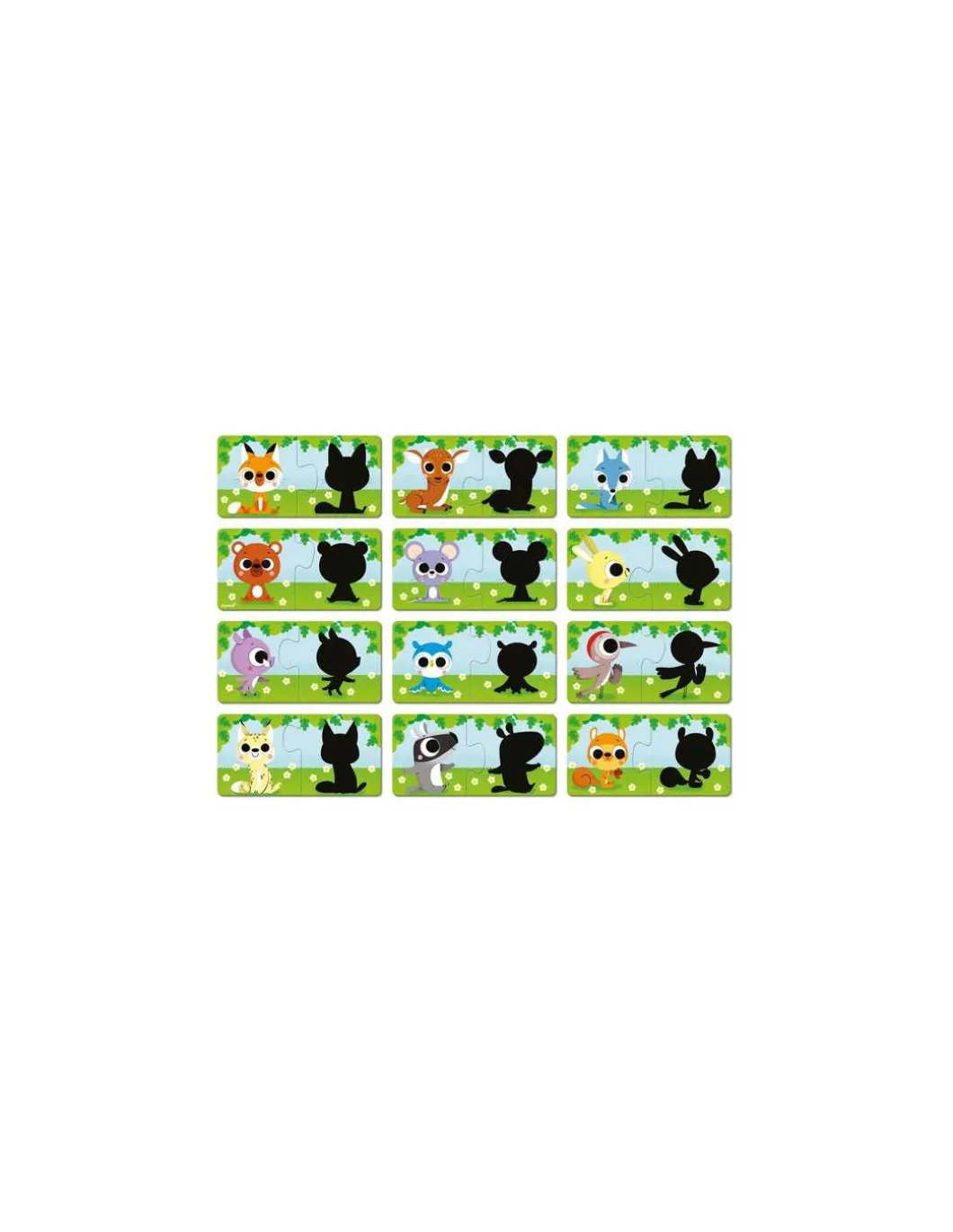 Puzzle Les animaux et leur ombre - Janod