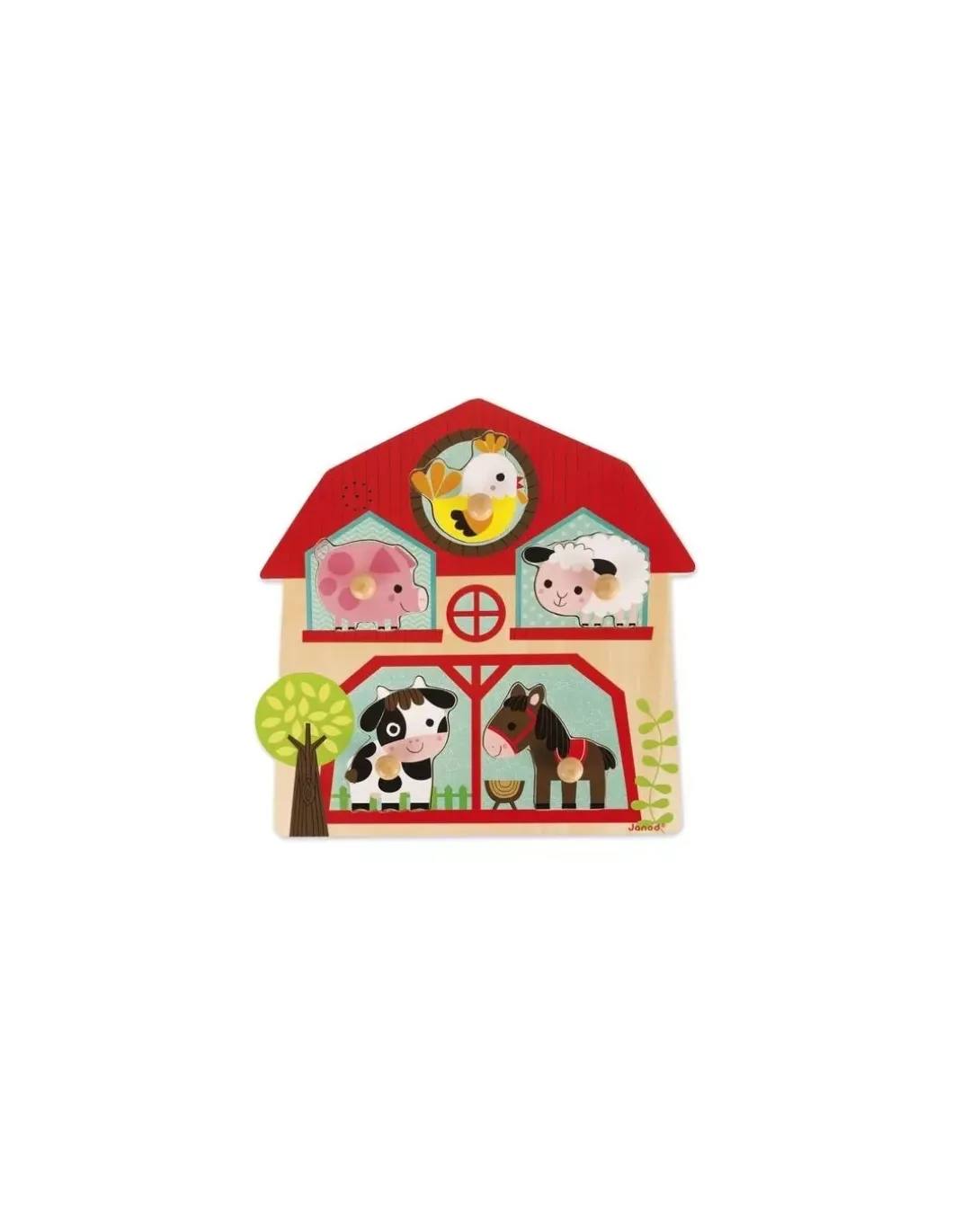 Puzzle musical les copains de la ferme - Janod