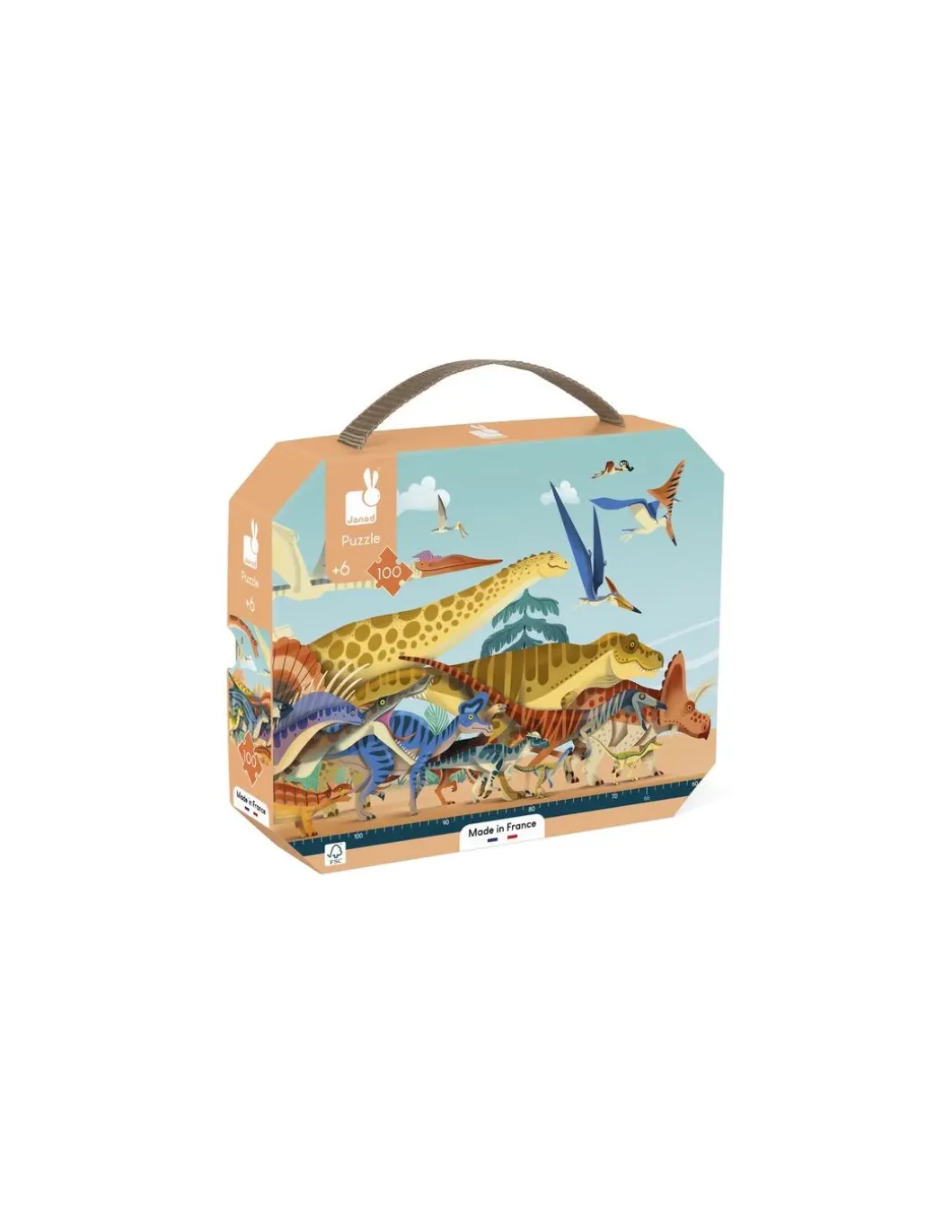 Puzzle panoramique Dino 100 pièces - Janod