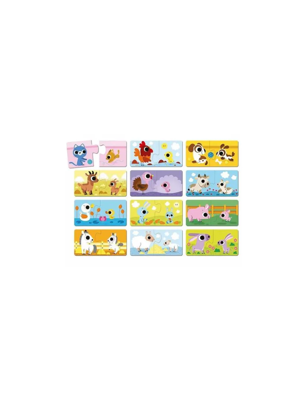 Puzzle Parents et bébé animaux - Janod