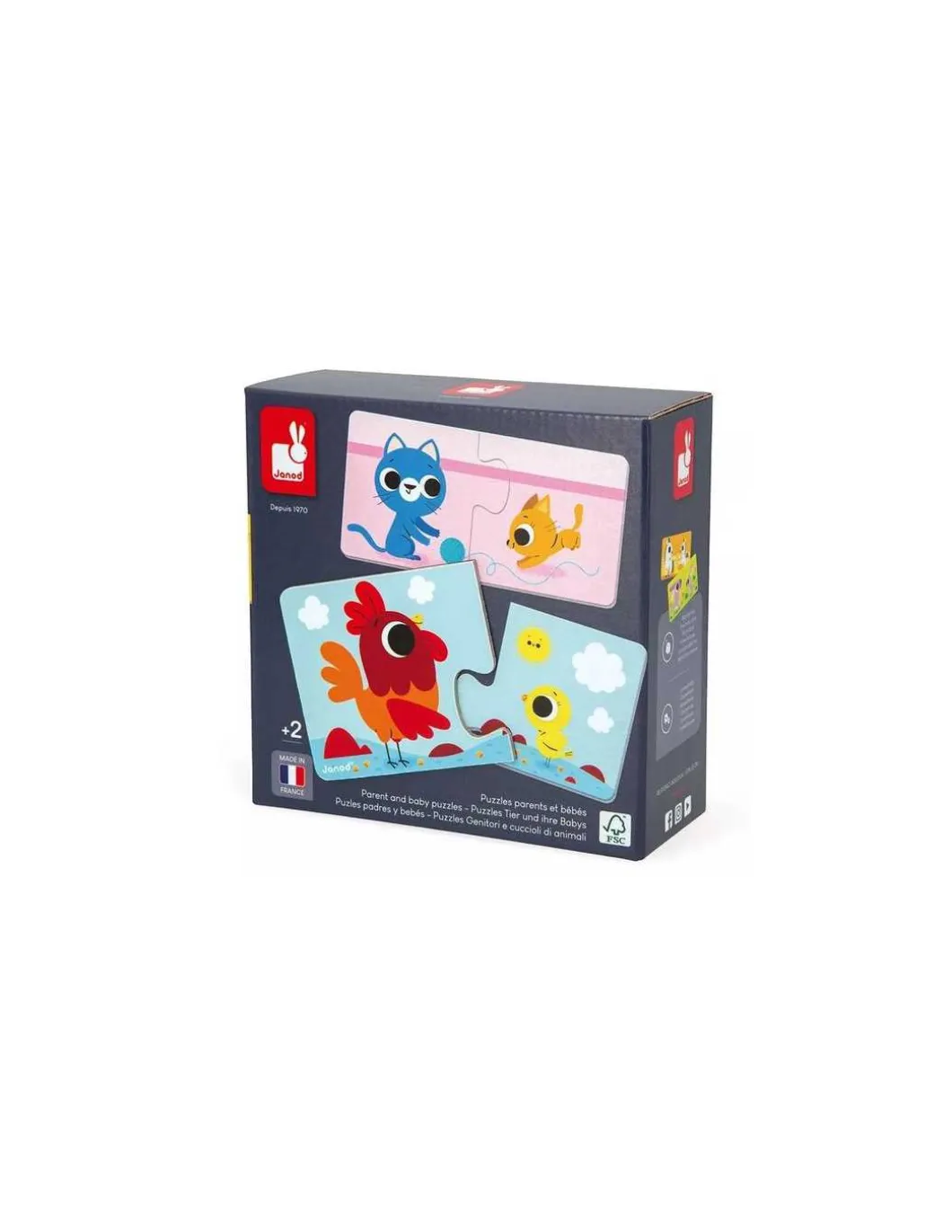 Puzzle Parents et bébé animaux - Janod