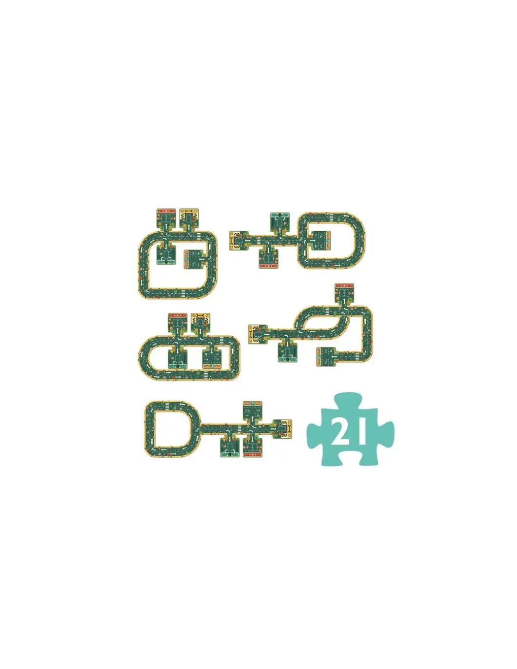 Puzzle routes Pop to play - Djeco