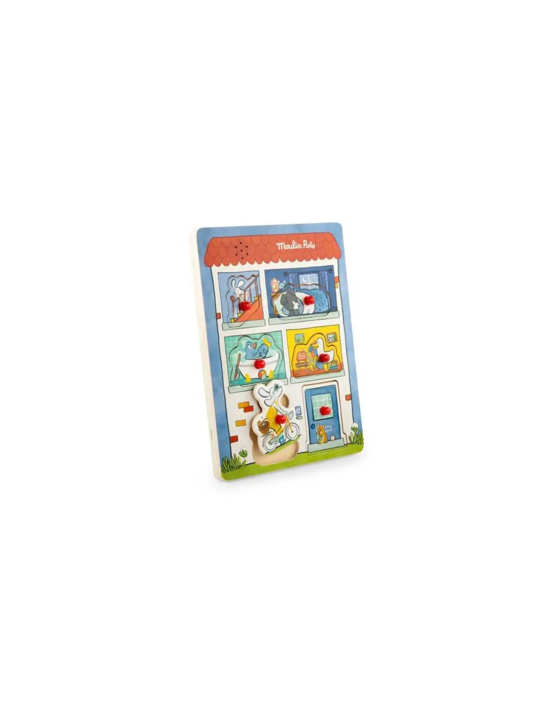 Puzzle sonore en bois Puce & Pilou - Moulin Roty