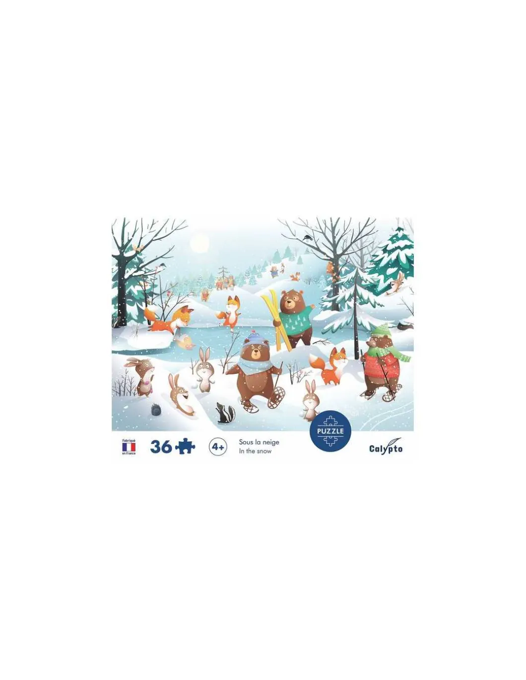 Puzzle Sous la neige 36 pièces - Sentosphère