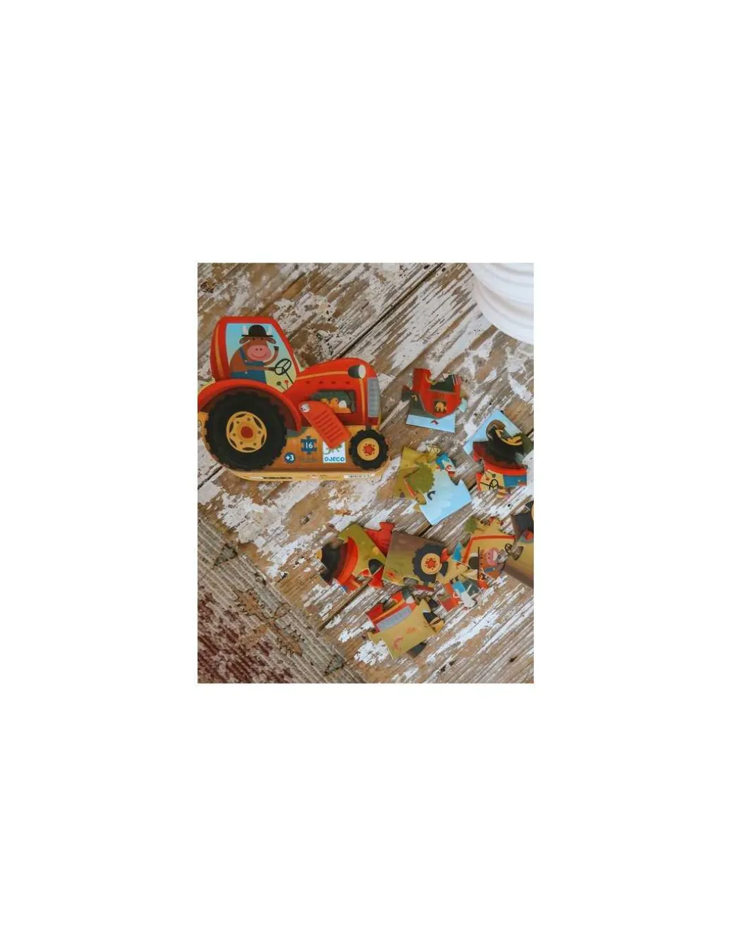 Puzzle Tracteur 16 pièces - Djeco