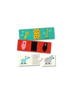 Puzzle trio Tout nu - Djeco