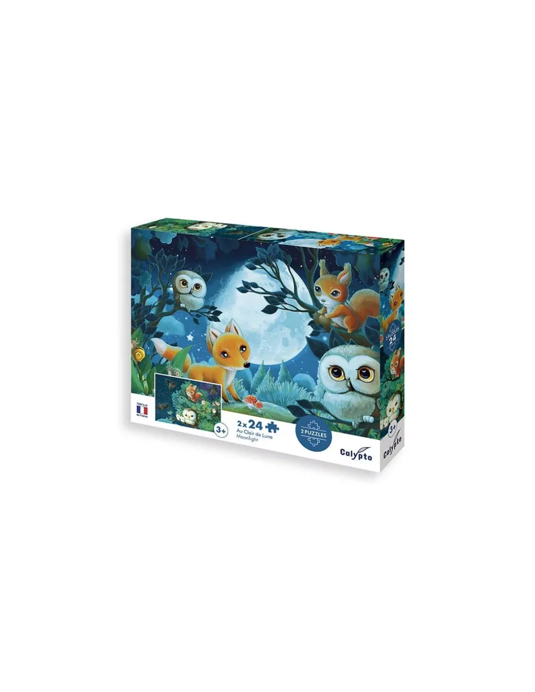Puzzles Au clair de lune 24 pièces - Sentosphère