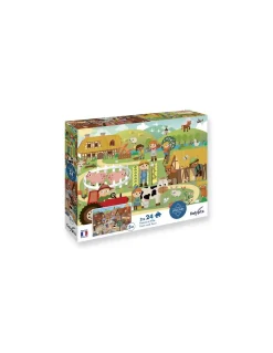 Puzzles Ferme et Ville 24 pièces - Sentosphère