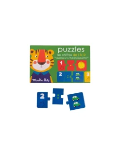 Puzzles Les chiffres Les Popipop - Moulin Roty