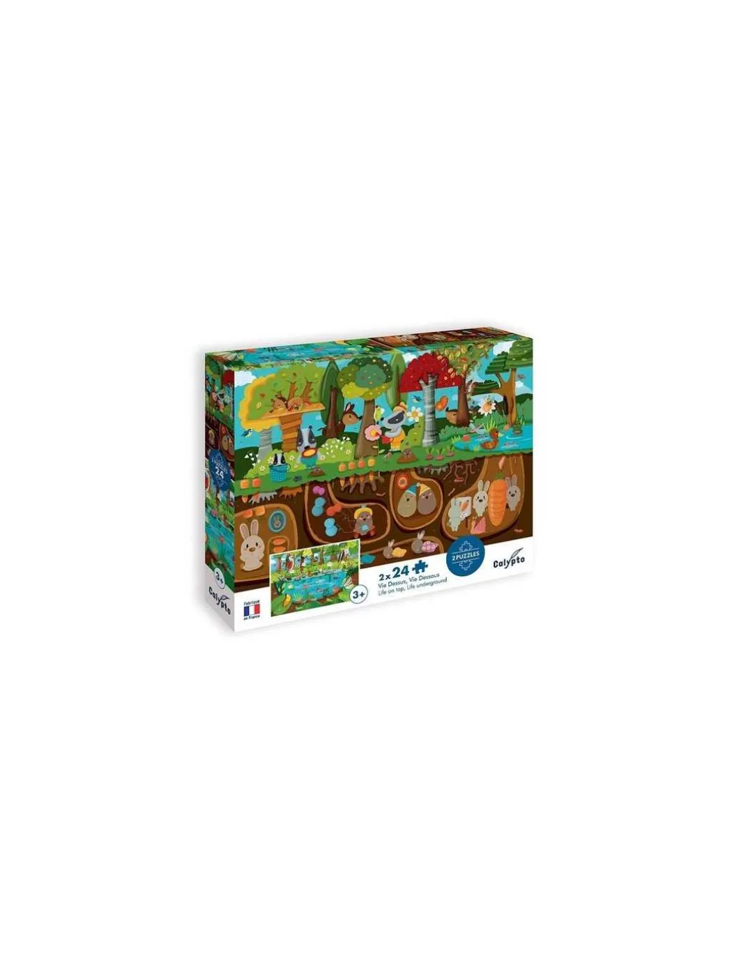 Puzzles Vie dessus Vie dessous 24 pièces - Sentosphère